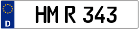 Trailer License Plate